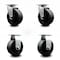 Service Caster 5 Inch Glass Filled Nylon Caster Set with Roller Bearings 2 Swivel 2 Rigid SCC SCC-20S520-GFNR-2-R-2 - alternate 1